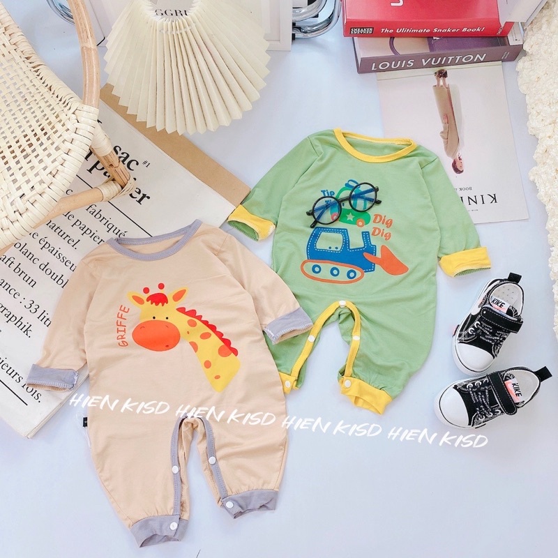Body dài tay cho bé Minky Mom Bodysuit sơ sinh