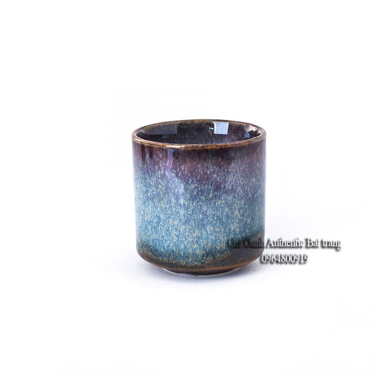 Chén uống trà xanh  OANH GIA AUTHENTIC BAT TRANG - Men hỏa biến cao cấp