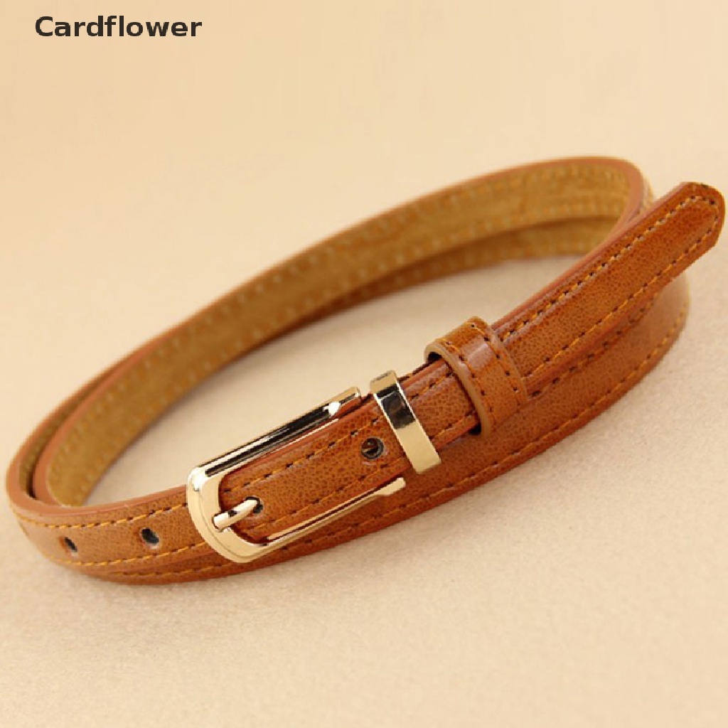 Thắt Lưng Da PU Màu Trơn Thời Trang Cho Nữ