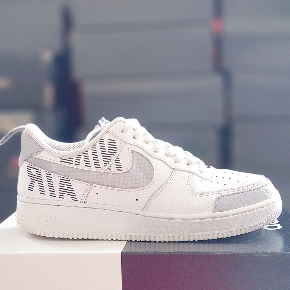 Giày Air Force 1 Low Under- Construction white, size 41 real 2hand