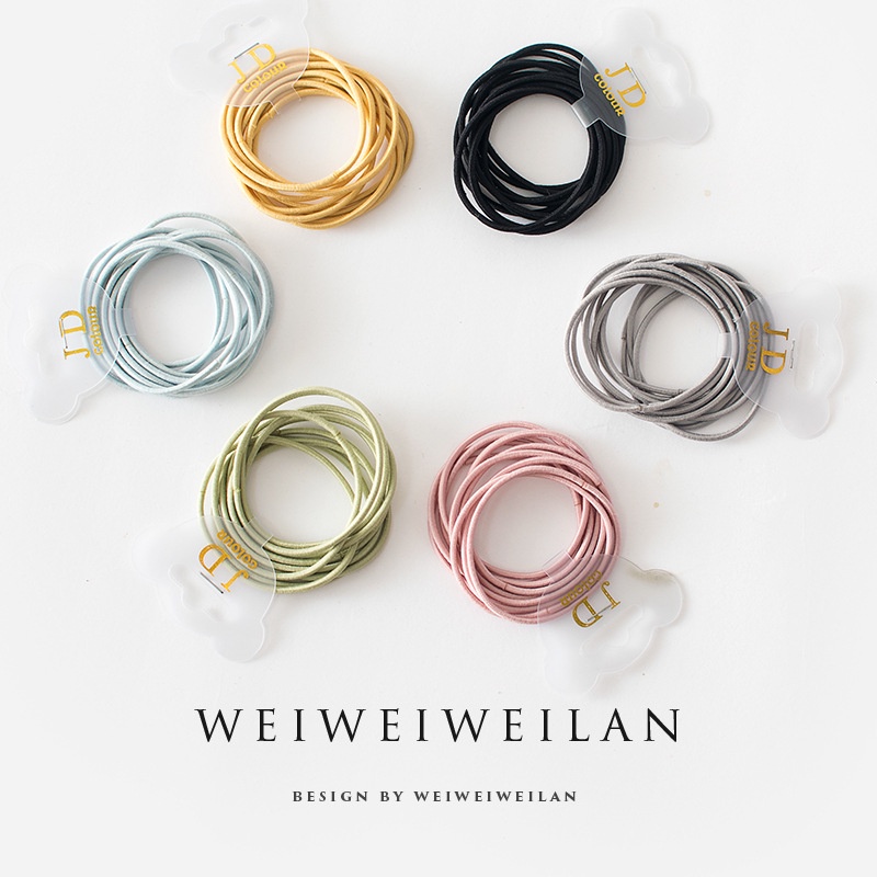 [Bộ 10] Dây Buộc Tóc Dây Cột Tóc Nhiều Màu Phụ Kiện Thời Trang Cho Nữ AB045