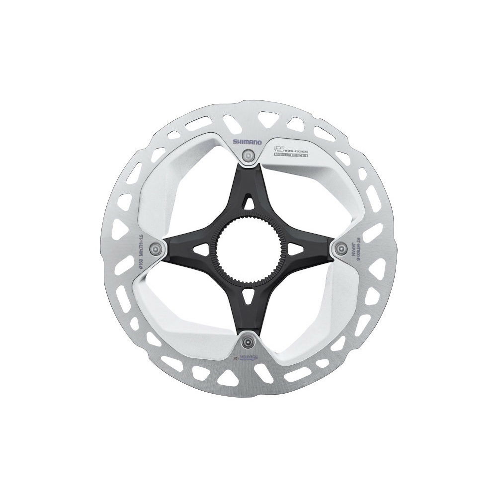 Đĩa thắng xe đạp tản nhiệt hiệu Shimano RT-MT800 140mm/160mm Center lock Rotor Ice-Tech