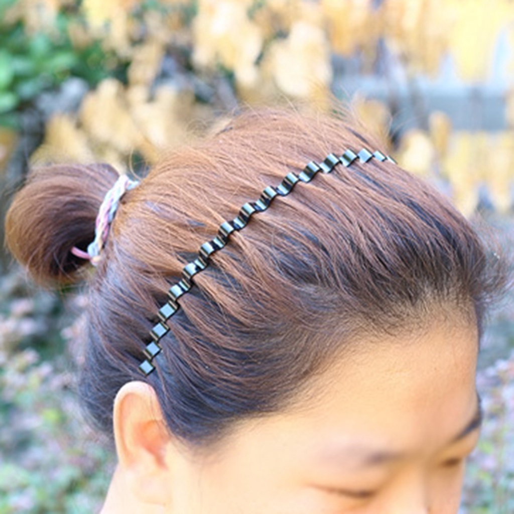 Băng Đô Cài Tóc Bằng Kim Loại Có Thể Điều Chỉnh Dành Cho Nam Nữ