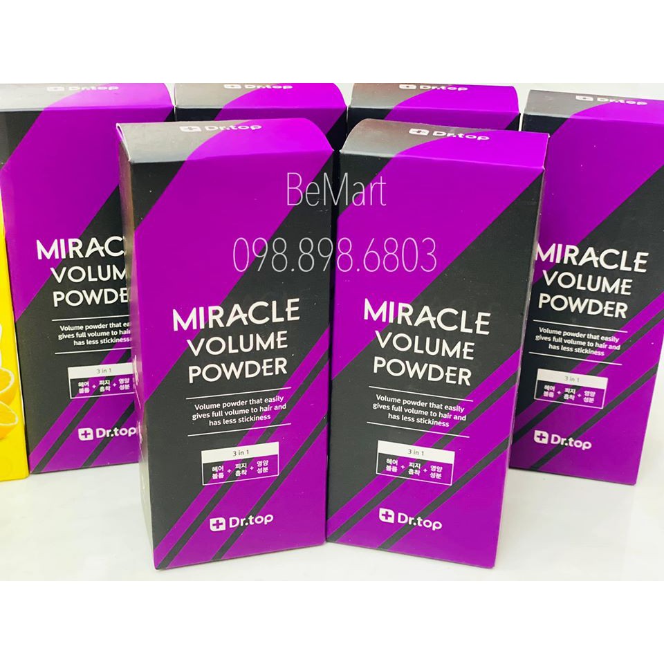 👩👩‍🦳 BỘT XỊT GIỮ NẾP / PHỒNG CHÂN TÓC MIRACLE VOLUME POWDER DR.TOP 🥰