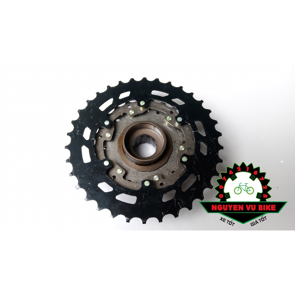 Líp vặn 7 tầng Shimano TZ500 14-34T chuyên leo đèo