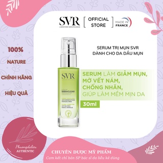 Tinh chất làm giảm mụn, mờ nám, làm mềm mịn da svr sebiaclear serum 30ml serum giảm mụn mờ thâm nám