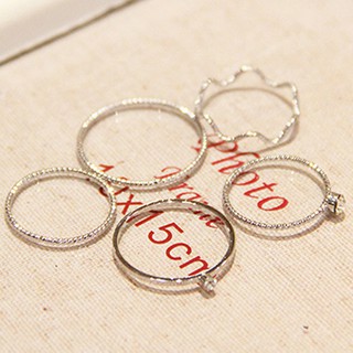 Set nhẫn 5 chiếc Hàn Quốc