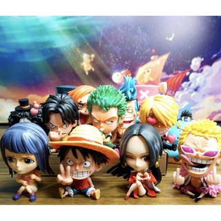 Mô Hình Chibi các nhân vật One Piece Mô Hình Băng mũ rơm Luffy , ACE , Sabo