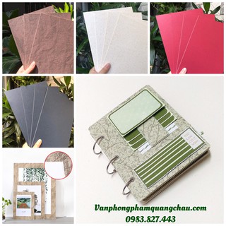 Bìa xốp ( có lõi hoặc ko lõi) làm Scrapbook , album , khung ảnh (dày 1mm - Kích thước 19cm x 26,5cm) - bộ 4 tấm
