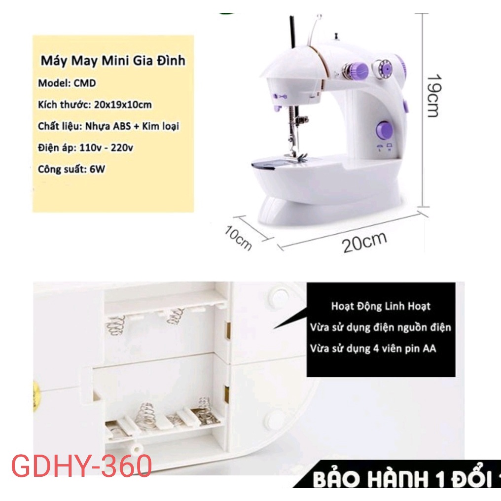 Máy khâu mini gia đình cầm tay tiện dụng , sự lựa chọn số 1 cho tín đồ may vá .