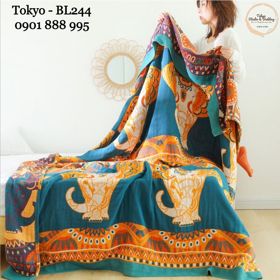 S28_Chăn Xô Organic Cotton Dòng Cao Cấp