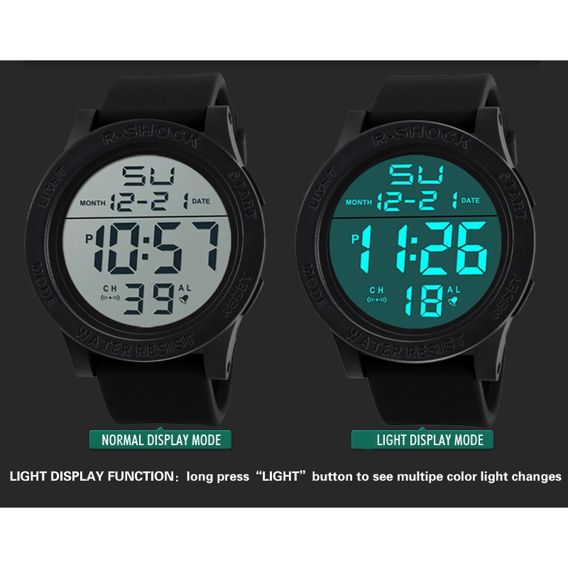 ĐỒNG HỒ NAM NỮ THỂ THAO R-SHOCK 288 ĐIỆN TỬ DÂY CAO SU CỰC HOT | BigBuy360 - bigbuy360.vn