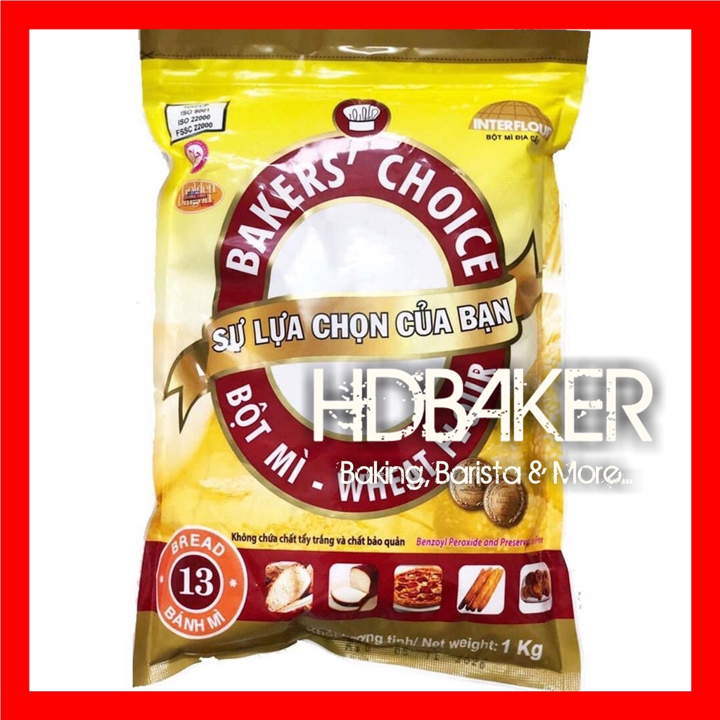 Bột mì Bakers' Choice số 13 (BỘT LÀM BÁNH MÌ) - 1kg