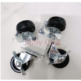 Bánh xe có chốt khoá(2 bánh có khoá, 2 bánh không có khoá)