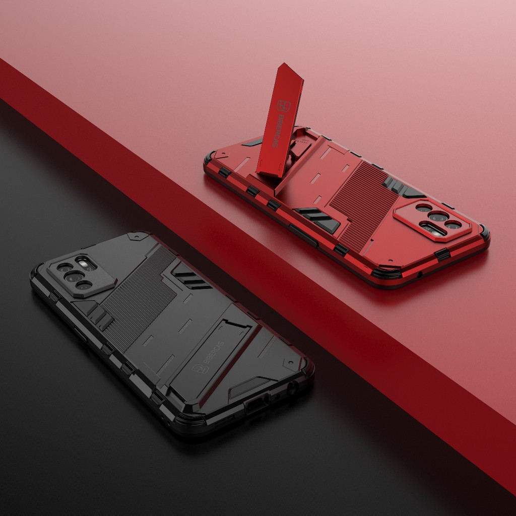 Ốp lưng Oppo Reno 6z 5G / Reno 7 4G Iron Man Ver 2 chống sốc giá đỡ xem phim chân chống bảo vệ toàn diện cao cấp