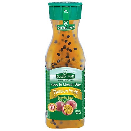 Sinh Tố Chanh Dây Golden Farm (Passion Fruit Smoothie Base - GF) 500 ml - CGF003
