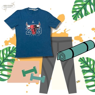 Áo thun thời trang form rộng unisex cổ tròn đẹp freesize (40-75kg) BÒ JORDAN THỂ THAO - BÙI STORY Official Fashion Store