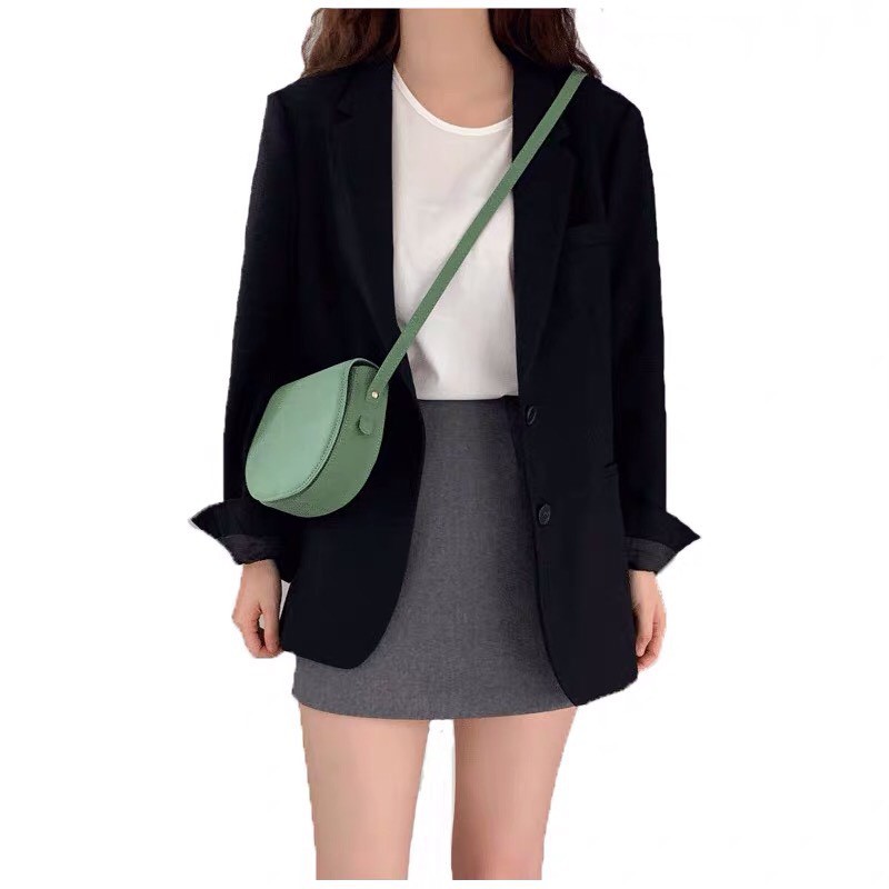 (ORDER) Áo khoác Blazer nữ màu đen đơn giản thanh lịch nhẹ nhàng style Hàn Quốc | BigBuy360 - bigbuy360.vn