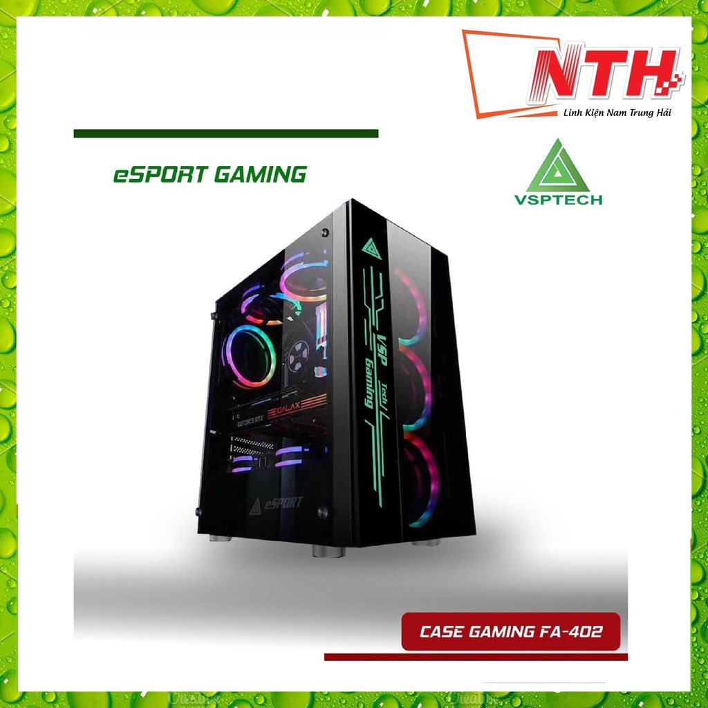 Case Game VSP FA-402 ESPORT Gaming Có Sẵn Led RGB