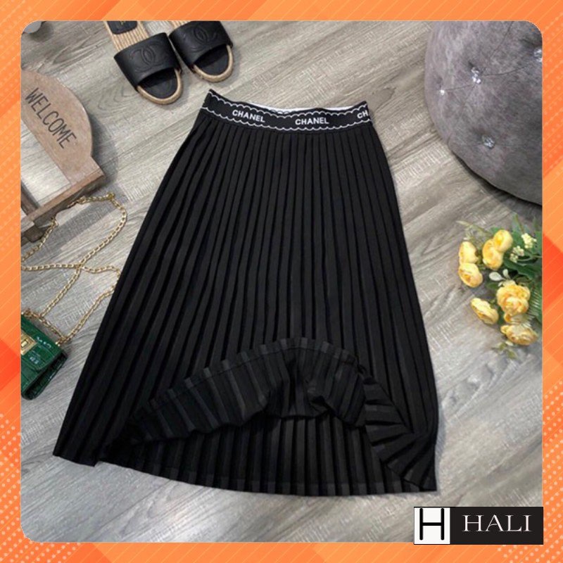 Chân váy xếp ly - chân váy nữ dáng dài cạp CHỮ hàng đẹp HALI | BigBuy360 - bigbuy360.vn