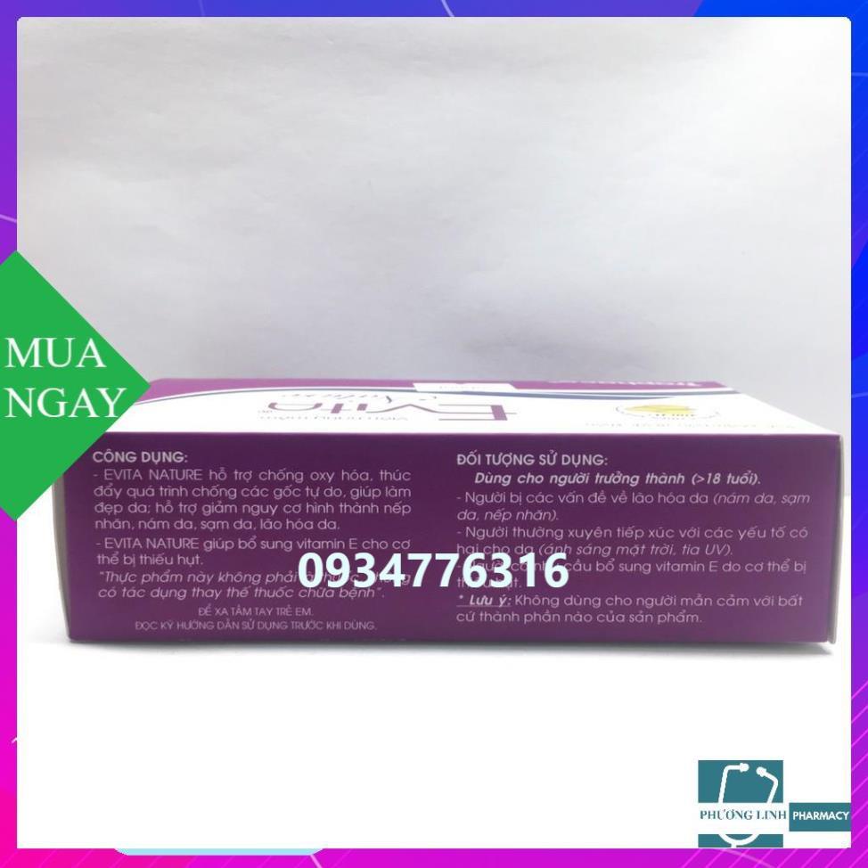 Evita nature hộp 3 vỉ x 10 viên bổ sung vitamin e