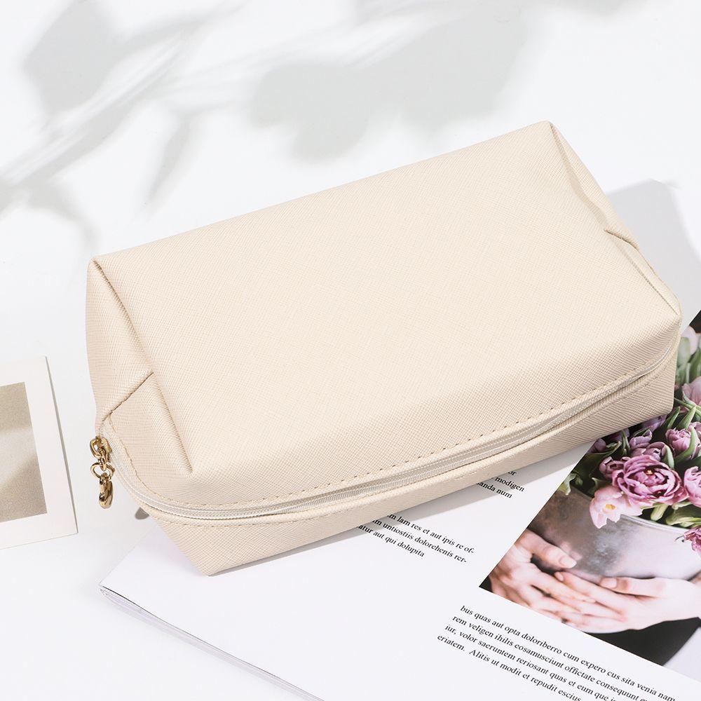 Túi Đựng Đồ Trang Điểm Màu Trơn Tiện Dụng Khi Đi Du Lịch