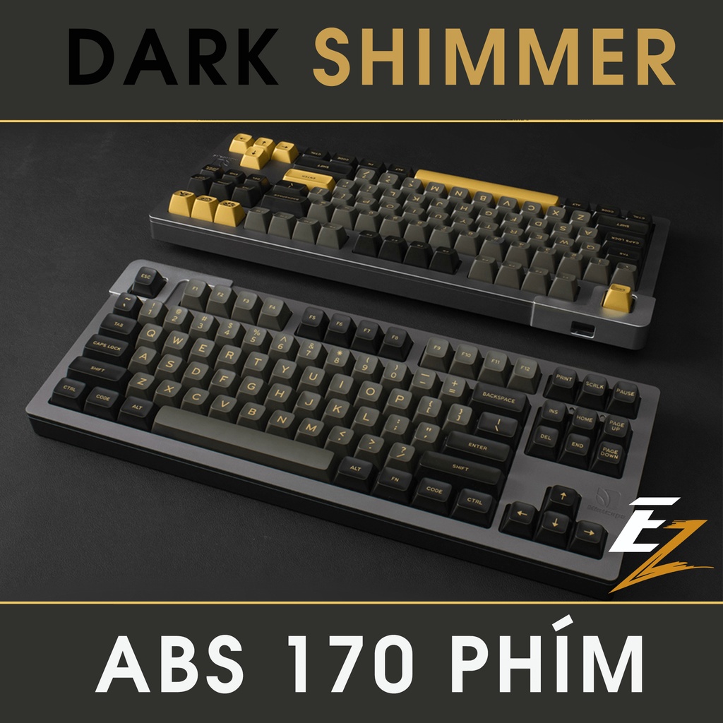 Keycap Cho Bàn Phím Cơ Aifei Dark Shimmer SA Profile ABS 170 Phím | EZPC