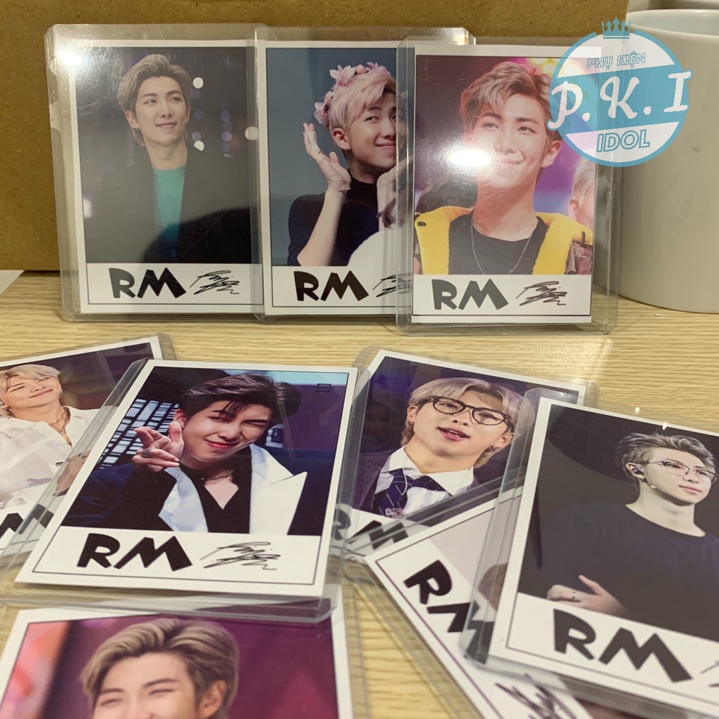 Bộ Combo 9 Lomo Card RM BTS Tặng 9 Toploader Đựng Ảnh