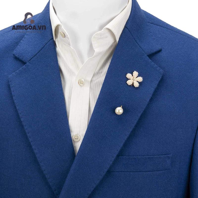 Ghim Cài Áo Hình Hoa Đính Ngọc Trai