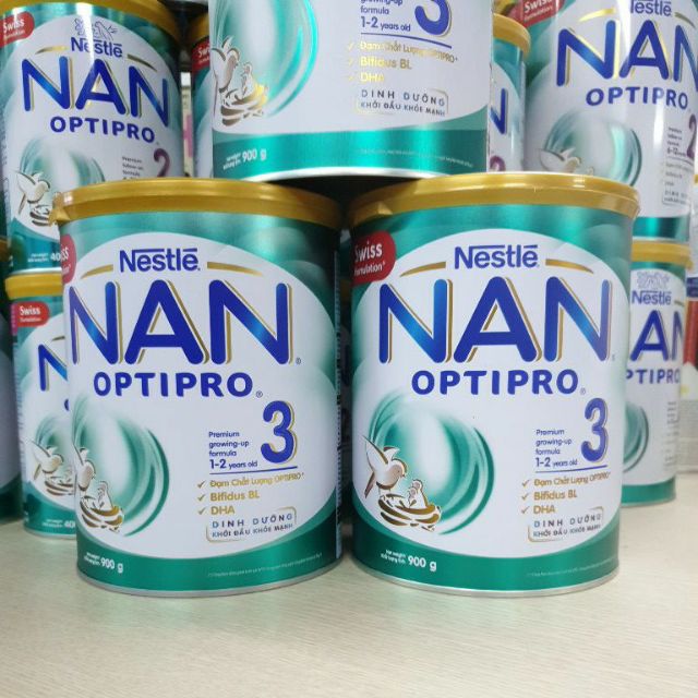 [CHÍNH HÃNG] Sữa Bột Nestlé NAN Optipro - Nan Việt Số 3 - Hộp 900g Date mới