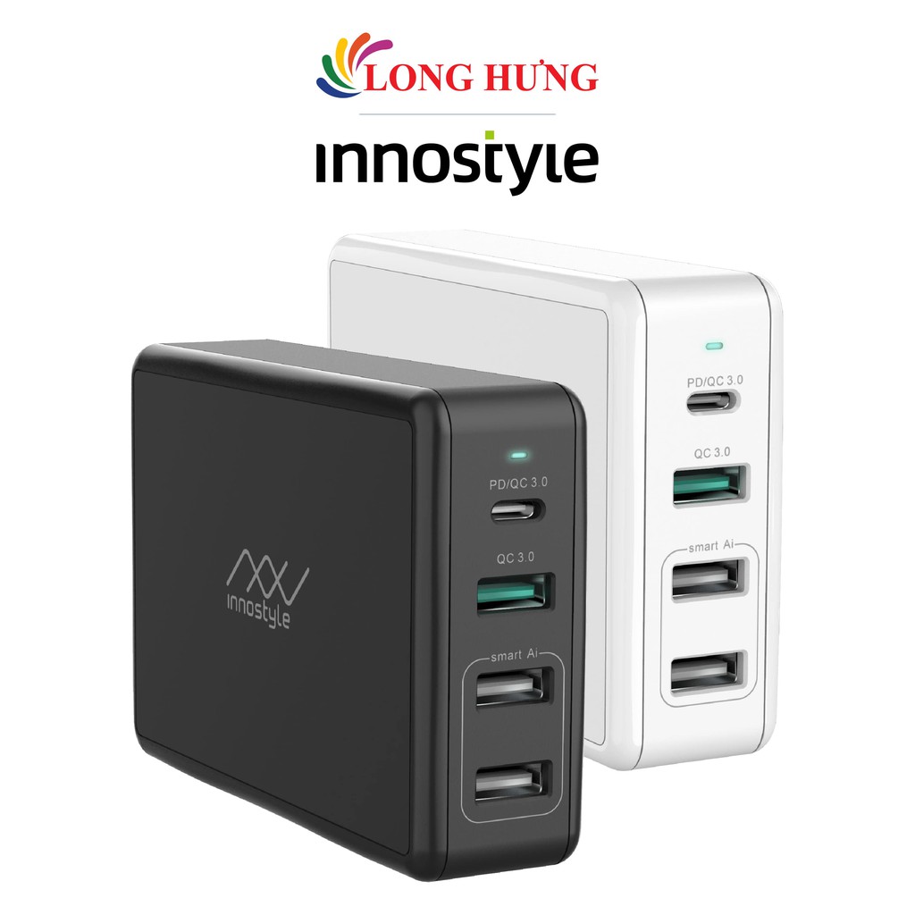 Sạc đa cổng Innostyle Gomax Pro 3USB 1Type-C PD80W IC80-4PD - Hàng chính hãng
