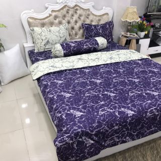 Bộ Drap Thun THÁI LAN 3D mát lạnh 4 món