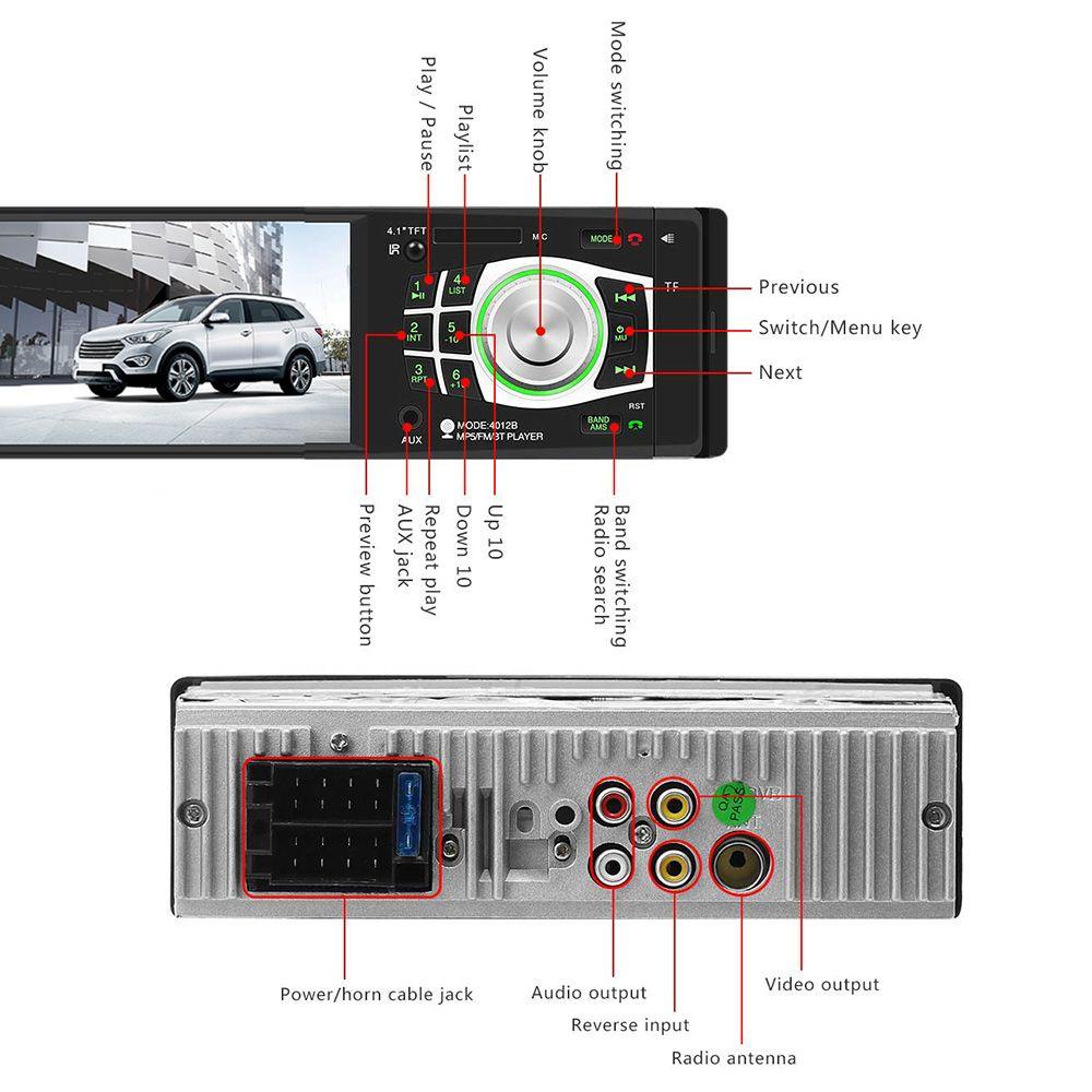 Máy Nghe Nhạc MP5 PISTA Màn Hình HD Tích Hợp Camera Gắn Bảng Điều Khiển Dành Cho Ô Tô