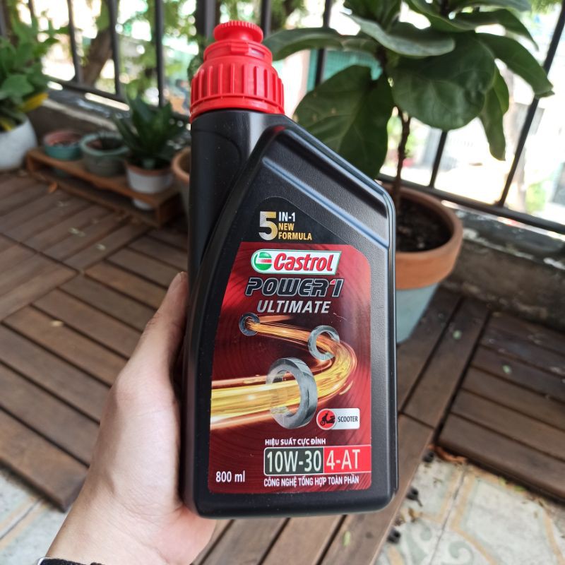 Dầu nhớt Castrol Power1 Ultimate scooter 10w30 MB cho xe tay ga 1 Lít và 0.8 Lít