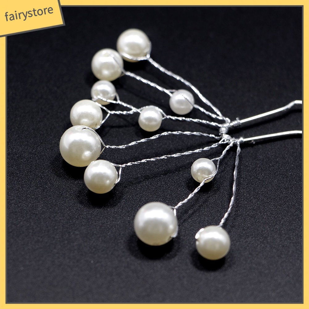 Set 2 Kẹp Tóc Đính Ngọc Trai Giả Thời Trang