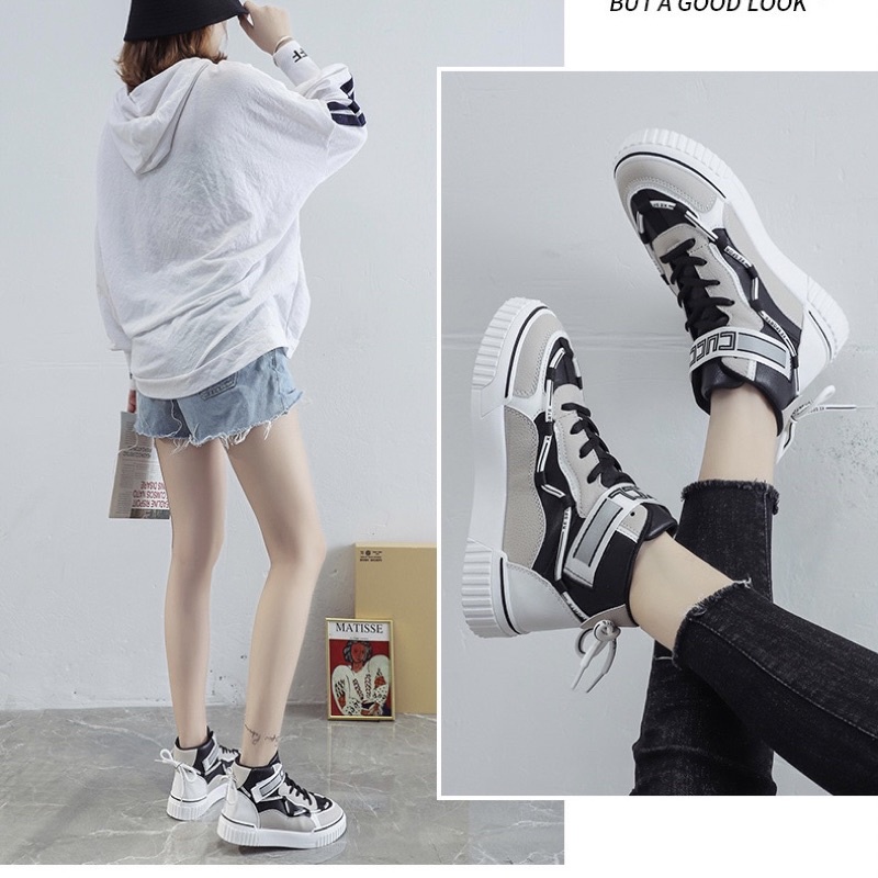Giày thể thao cao cổ nữ hàng đẹp loại 1 về hàng, giày sneaker nữ luhana