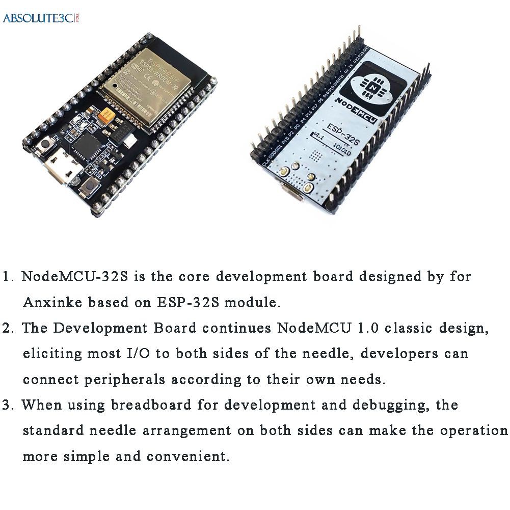 Bảng Mạch Phát Triển Nodemcu-32S Lua Wifi Esp32 Nodemcu Amica Lua Wifi Abso