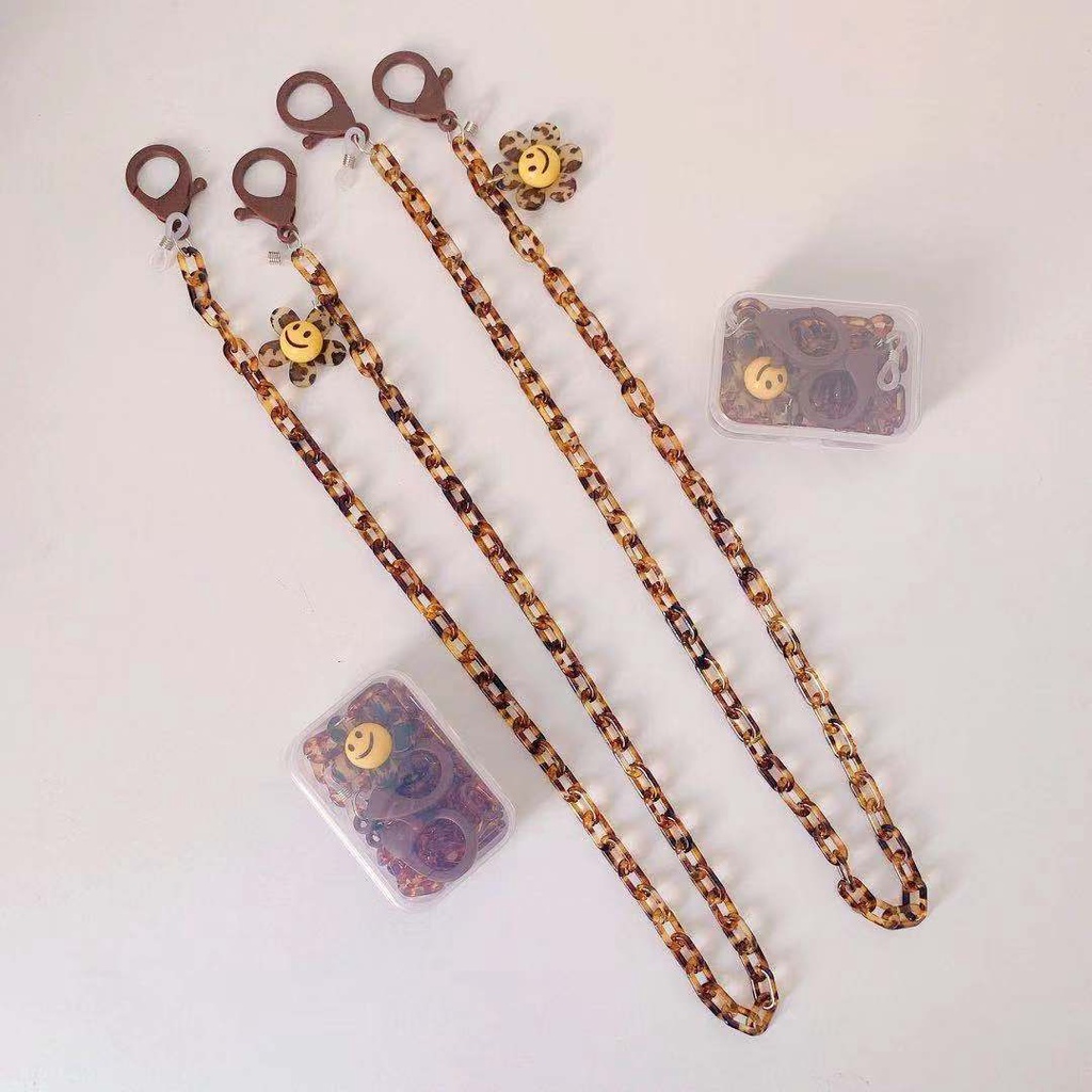 Dây đeo tai nghe họa tiết da báo hoạt hình