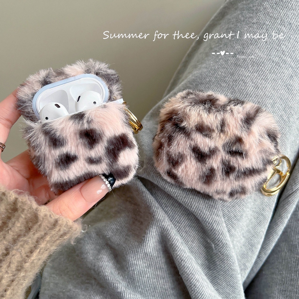 Vỏ Bảo Vệ Hộp Sạc Tai Nghe AirPods3 Gen AirPods3 2021 3 Bằng Lông Màu Hồng Dễ Thương Ốp