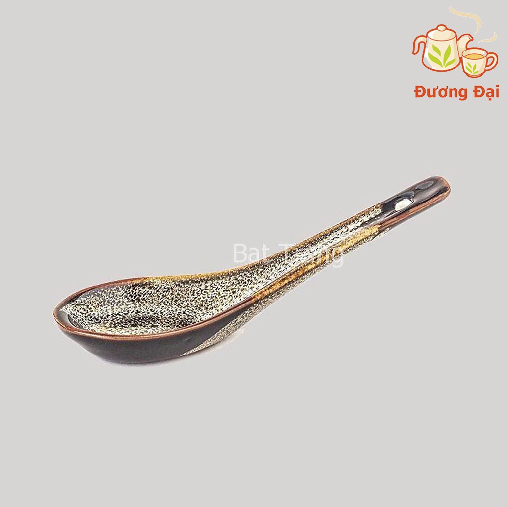 Thìa ăn cơm bằng sứ men hỏa biến cao cấp - Gốm Sứ Bát Tràng Đương Đại