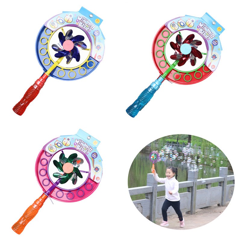 Đồ chơi chong chóng thổi bong bóng (giao mẫu ngẫu nhiên) quà tặng cho bé trẻ em