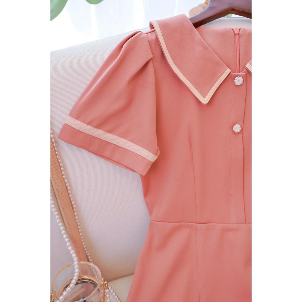 Đầm công sở cổ sơ mi viền trẻ trung Edna C115 CIN HOUSE