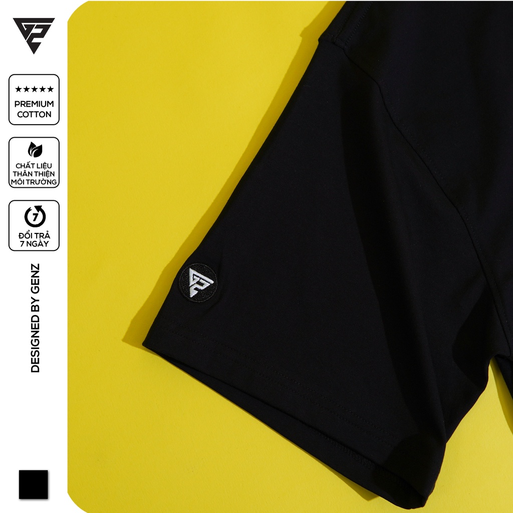 Áo thun trơn nữ tay lỡ GENZ Premium Cotton phông Unisex form rộng oversize nhiều màu | BigBuy360 - bigbuy360.vn