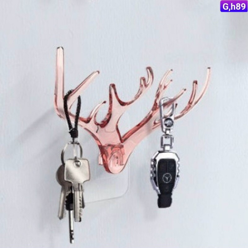 Móc Dán Tường Sừng Hươu Treo Chìa Khóa/ Đồ Trang Sức/ Đồng Hồ- Móc Treo Decor trang trí nhà cửa