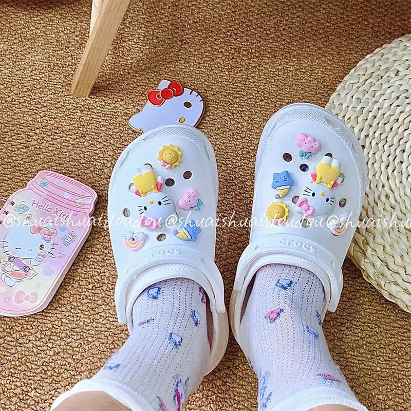sticker dép crocsMiếng Dán Trang Trí Giày Hình Dễ Thương DIY