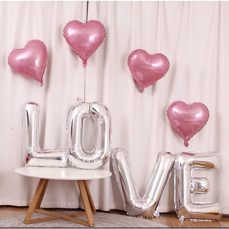 Bóng chữ LOVE lớn size 70cm - Bóng chữ LOVE liền - Set chữ LOVE