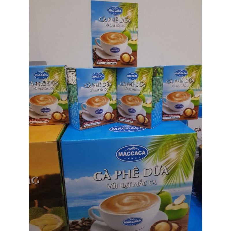 Cà phê dừa❤freeship❤MACCACA Hộp 12 gói x 20gr | BigBuy360 - bigbuy360.vn