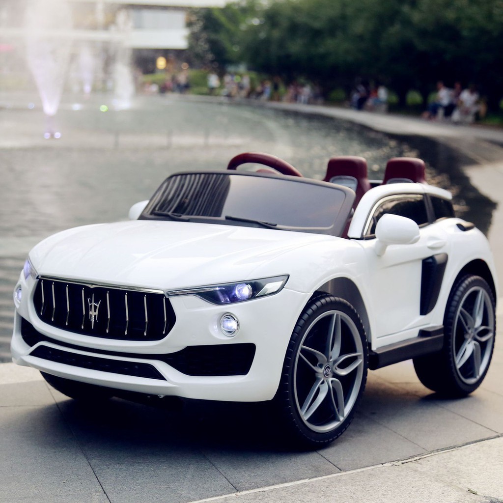 Ô tô xe điện đồ chơi BABY-MART KUPAI-2021 vận động cho bé 4 động cơ 2 chỗ (Đỏ-Cam-Trắng)
