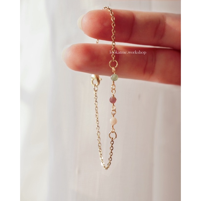 Vòng tay khóa thép không gỉ Handmade lookatme Alice