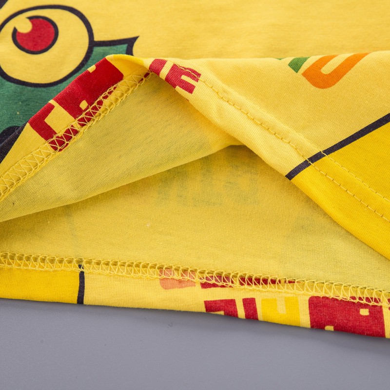 Set Áo Thun Ngắn Tay Cổ Tròn + Quần Short Đáng Yêu Cho Bé Trai